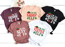elf friends group shirts, elf family shirt, christmas shirt, matching elf family, matching elf friends shirt, matching w