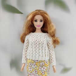 barbie cury clothes 6 colors sweater