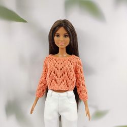 barbie doll clothes 6 colors jumper