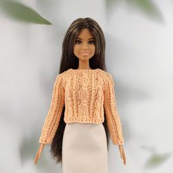 barbie doll clothes sweater 4 colors