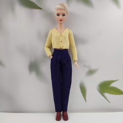 barbie doll clothes purple pants