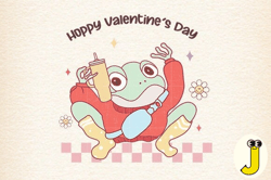 hoppy valentine's day png trendy png