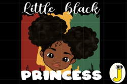 little black princess png sublimation