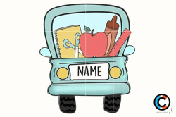 custom teacher png ,school truck png ,