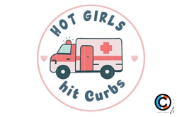 hot girls hit curbs ambulance graphics