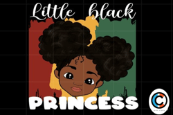 little black princess png sublimation