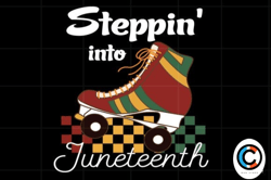 steppin' into juneteenth black woman png