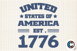 united states of america est. 1776