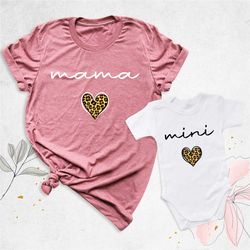 mama mini shirt first mother day gift, matching mom shirt, baby shower gift, new baby gift, mama girl baby outfit, girl