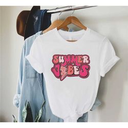 summer vibes shirt for women,boho summer tshirt,summer vacation tee,cute summer shirt,family vacation,gift for traveler,