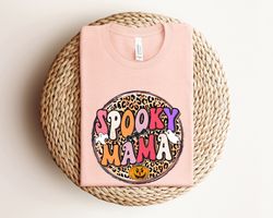 spooky mama shirt, retro halloween shirt for mother, halloween mom shirt gift, halloween mama shirt, spooky season, gift