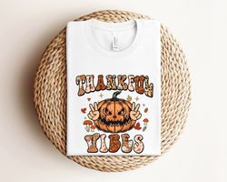 spooky thankful shirt, thankful vibes shirt, spooky pumpkin shirt, scary halloween shirt, spooky fall vibes shirt, spook