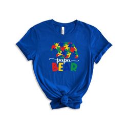 papa bear autism shirt, papa bear, autism dad shirt, autism awareness shirt, autistic pride shirt, autism shirt