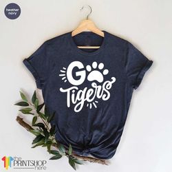 go tigers football t-shirt, football team shirt, funny tigers shirt, tigers school team, clemson tigers go tigers, tiger