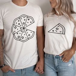 couple pizza shirts, valentine's day shirt, couple gift, matching t-shirt for couple, funny couple shirt, matching t-shi