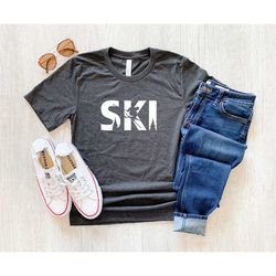 ski shirt, ski shirt, snowboard shirt, ski t-shirt, ski seasonal shirt, skier gift, skiing, ski shirt, snowboard shirt