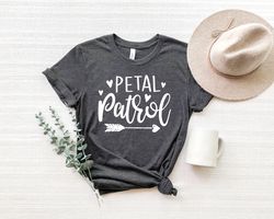 petal patrol shirt, flower girl shirt, flower girl proposal gift, personalized flower girl proposal gift,wedding shirt