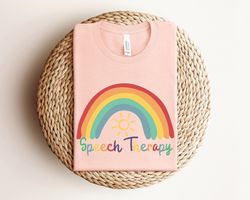 rainbow speech therapy shirt, speech therapist shirt, slp shirt, speech language pathologist shirt, speech pathology shi