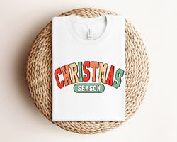 retro christmas season shirt, womens christmas shirt, cute christmas shirt, christmas family shirt, christmas gift, wint