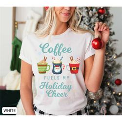 christmas coffee shirt, coffee lover shirt, christmas and coffee shirt, cute teacher shirt, mom gift, coffee lover tshir