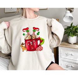 christmas sweatshirt, elf christmas sweatshirt, christmas gnome elf christmas sweatshirt, elf christmas sweater, comfort
