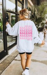 breast cancer awareness sweatshirt, breast cancer warrior shirt, pink ribbon shirt, breast cancer survivor, survivor era