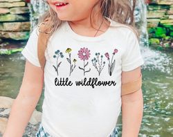 little wildflower baby bodysuit, flower baby outfit, boho baby girl clothes