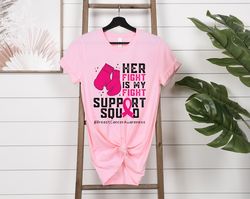 her fight beast cancer awareness ribbon t-shirt, breast cancer awareness shirt, cancer awareness tee