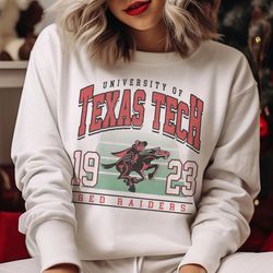 retro texas tech football sweatshirt, texas tech football shirt, texas techred raiders mascot sweatshirt, ncaa shirt, be