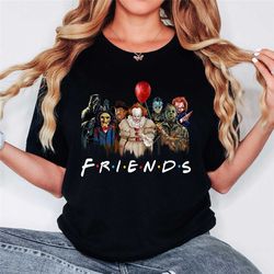 horror friends tee, horror movies lover shirt, halloween horror shirt, halloween party shirt, funny halloween gift, hall