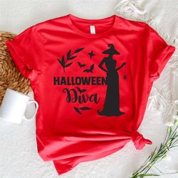 halloween shirt, halloween diva shirt, witch costume idea, halloween party outfit, halloween costume witch, witch clothi