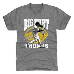 frank thomas men's premium t-shirt - oakland throwbacks frank thomas big hurt field wht