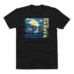 south dakota men's cotton t-shirt - south dakota lifestyle south dakota great faces great places wht