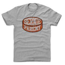 bernie parent men's cotton t-shirt - philadelphia throwbacks bernie parent puck o