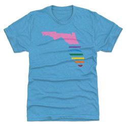 florida men's premium t-shirt - florida lifestyle florida rainbow wht