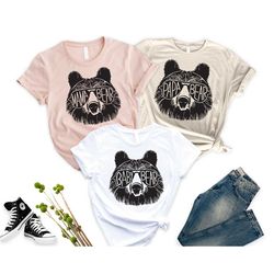 papa bear t-shirt, mama bear t-shirt, baby bear shirt, new dad shirt, new mom shirt, bears lover family tee, bear family