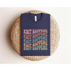 funny knitting shirt, knit happens tee, easily distracted by knitting, yarn shirt, lover shirt, knitting shirt, funny gi