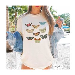 graphic butterfly shirt, cottagecore tee, butterfly design shirt, cottage core gift, nature lover gift, butterfly tee, h