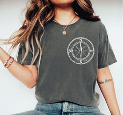 compass t-shirt, camping shirt, camp lover tee, camper gift, camp lover gift, hiking crewneck, vacation shirt