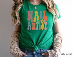 nail artist shirt, nail artist t-shirt, nail artist gift, nail tech tshirt, nail salon, nails shirt, nail salon women sh