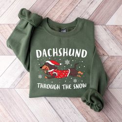 dachshund puppy christmas lights sweatshirt,dachshund christmas sweatshirt,pet lovers sweater,dachshund lover gift,dog o