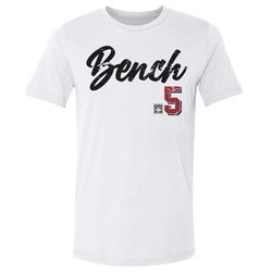 johnny bench men's cotton t-shirt - cincinnati baseball johnny bench cincinnati script
