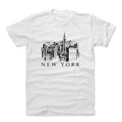 new york men's cotton t-shirt - new york lifestyle new york city drawing