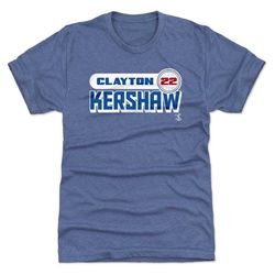 clayton kershaw men's premium t-shirt - los angeles d baseball clayton kershaw retro font wht