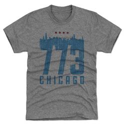 chicago men's premium t-shirt - illinois lifestyle chicago illinois skyline 773
