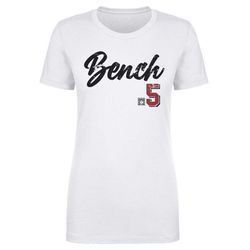 johnny bench women's t-shirt - cincinnati baseball johnny bench cincinnati script