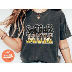 softball mom leopard print shirt, cute softball shirt, leopard softball tee, softball shirt, mom softball shirt,  cheeta