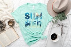 tropical summer shirt, summer vibes tshirt, palm beach shirt, beach trip gifts, summer shirt