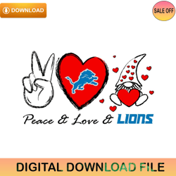 Peace Love Lions Svg Digital ,NFL svg,NFL ,Super Bowl,Super Bowl svg,Football