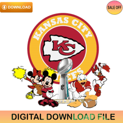 Mickey Donald Minnie Daisy Kansas City Chiefs Svg,NFL svg,NFL ,Super Bowl,Super Bowl svg,Football